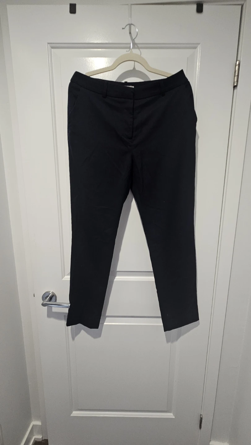 H&M Black Dress Pants / Trousers - Size 8 Medium, Cotton blend