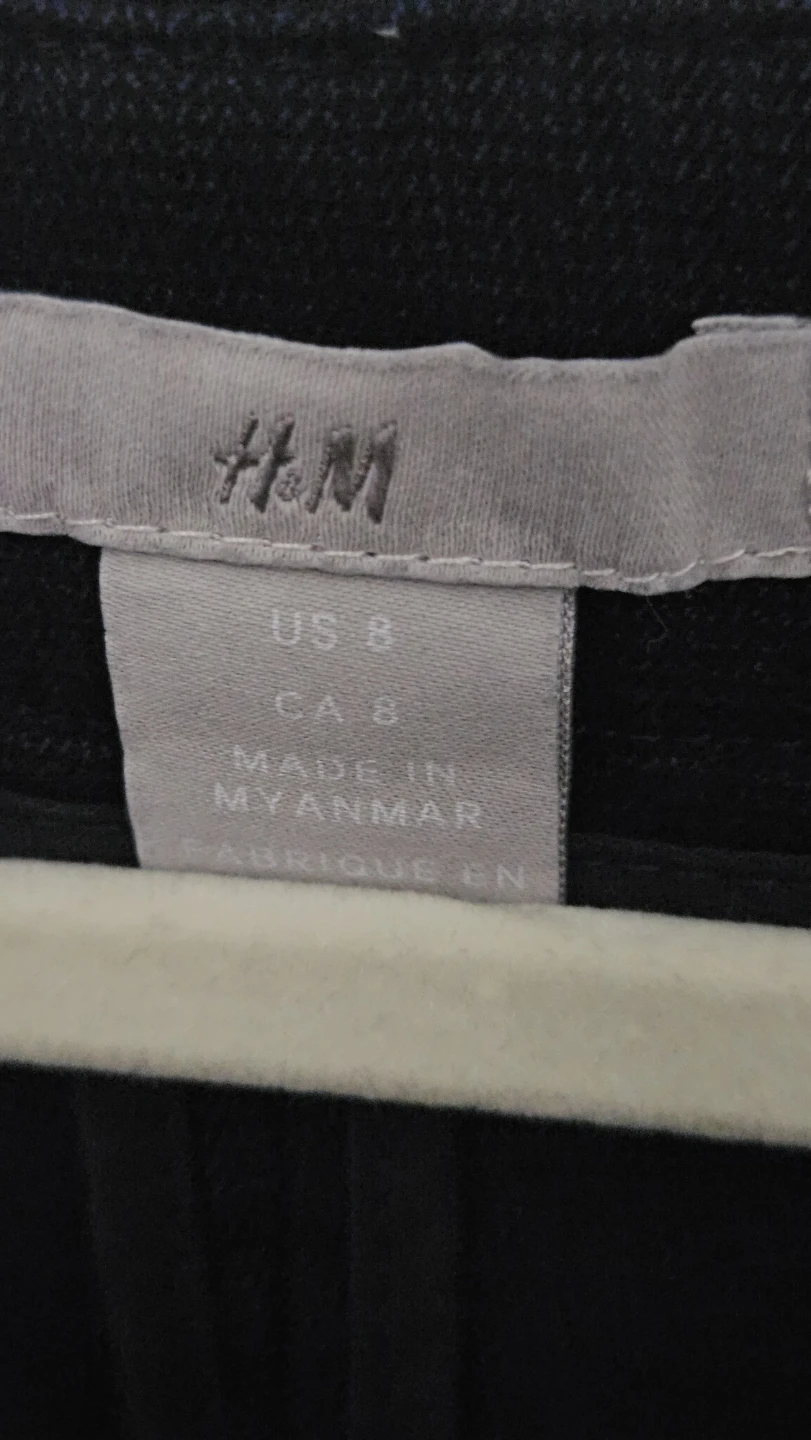 H&M Black Dress Pants / Trousers - Size 8 Medium, Cotton blend - photo 2