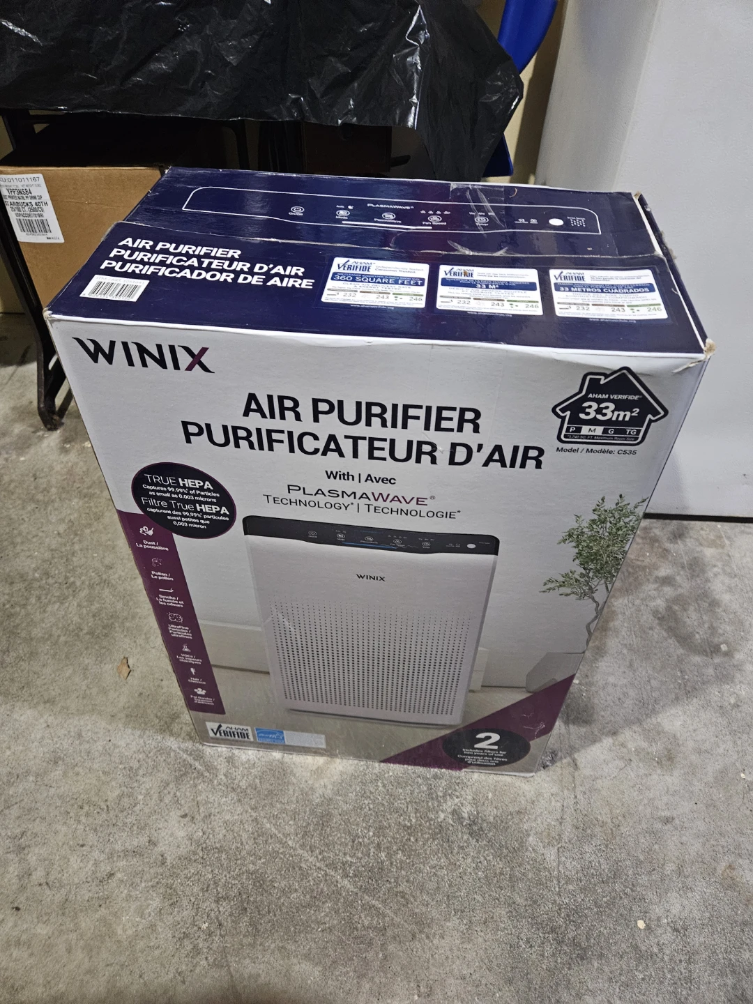 Winix C535 Air Purifier with PlasmaWave Technology