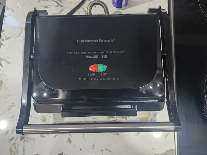 Hamilton Beach Black Panini Press Sandwich Maker