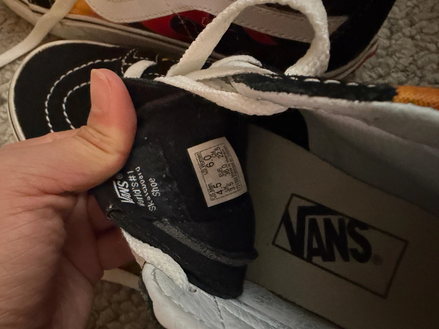 Vans Sk8-Hi Flame Sneakers size 6 - photo 5