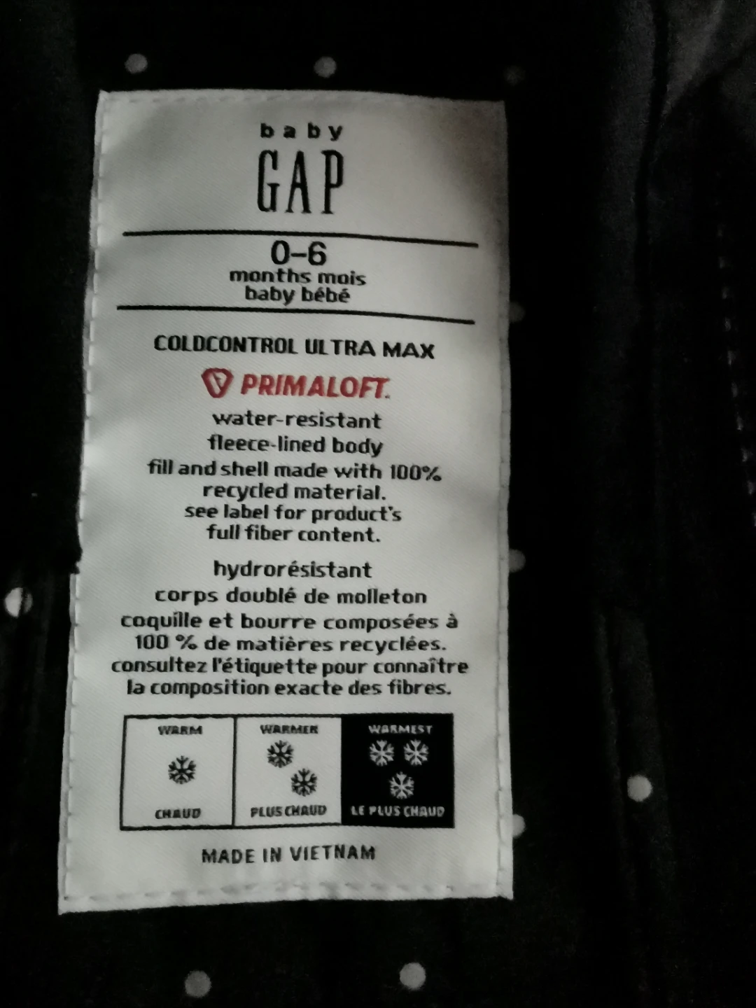 Baby Gap Snowsuit 0-6 Months Black Polka Dot 🏆 - photo 5