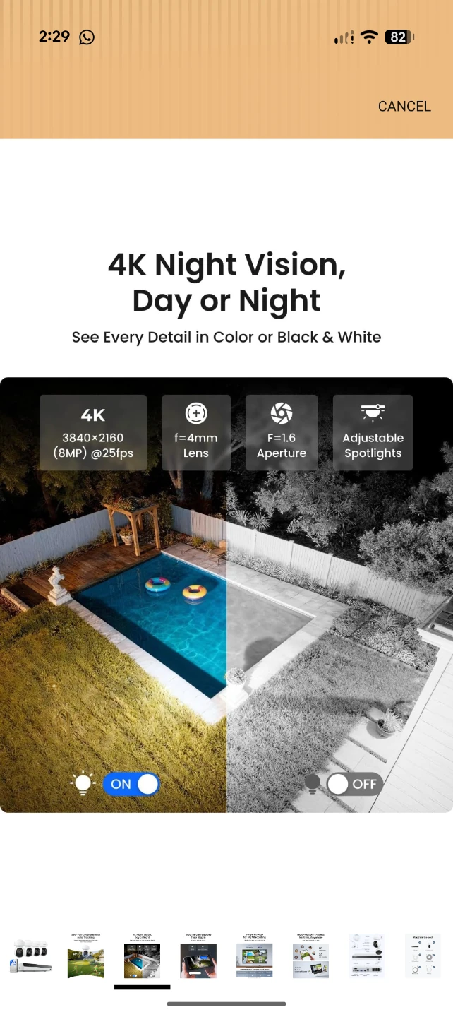 Reolink 4K Security Camera System - photo 3