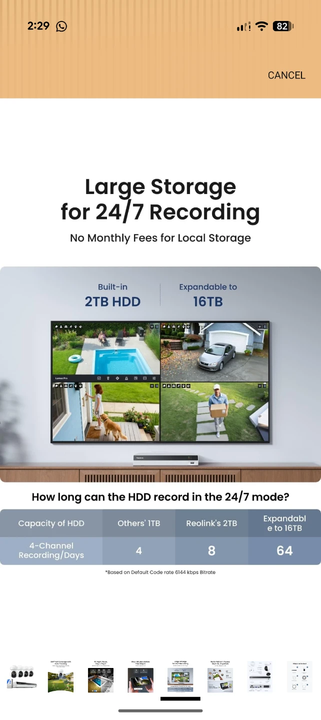 Reolink 4K Security Camera System - photo 5