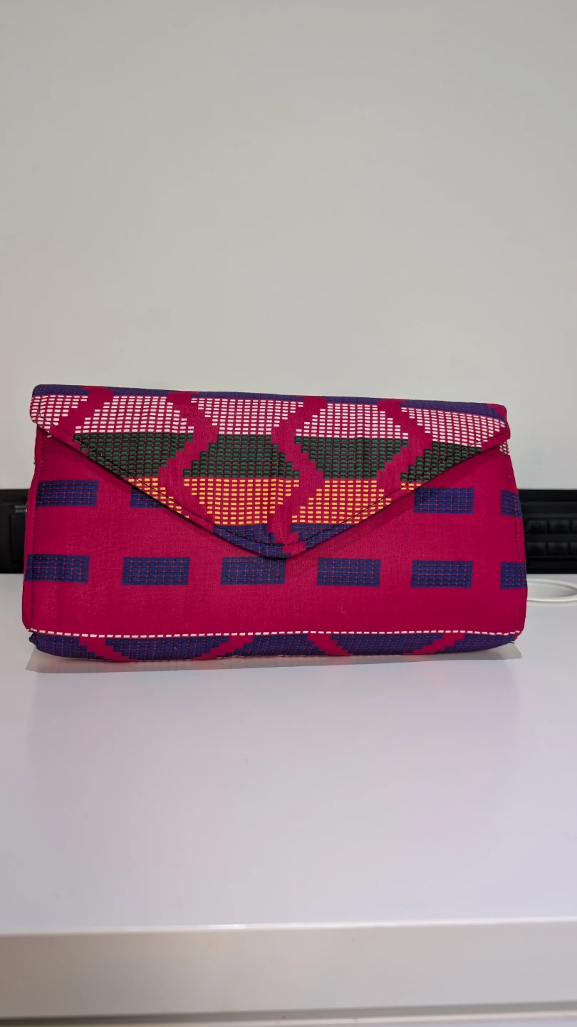 Handmade African Print Clutch Bag