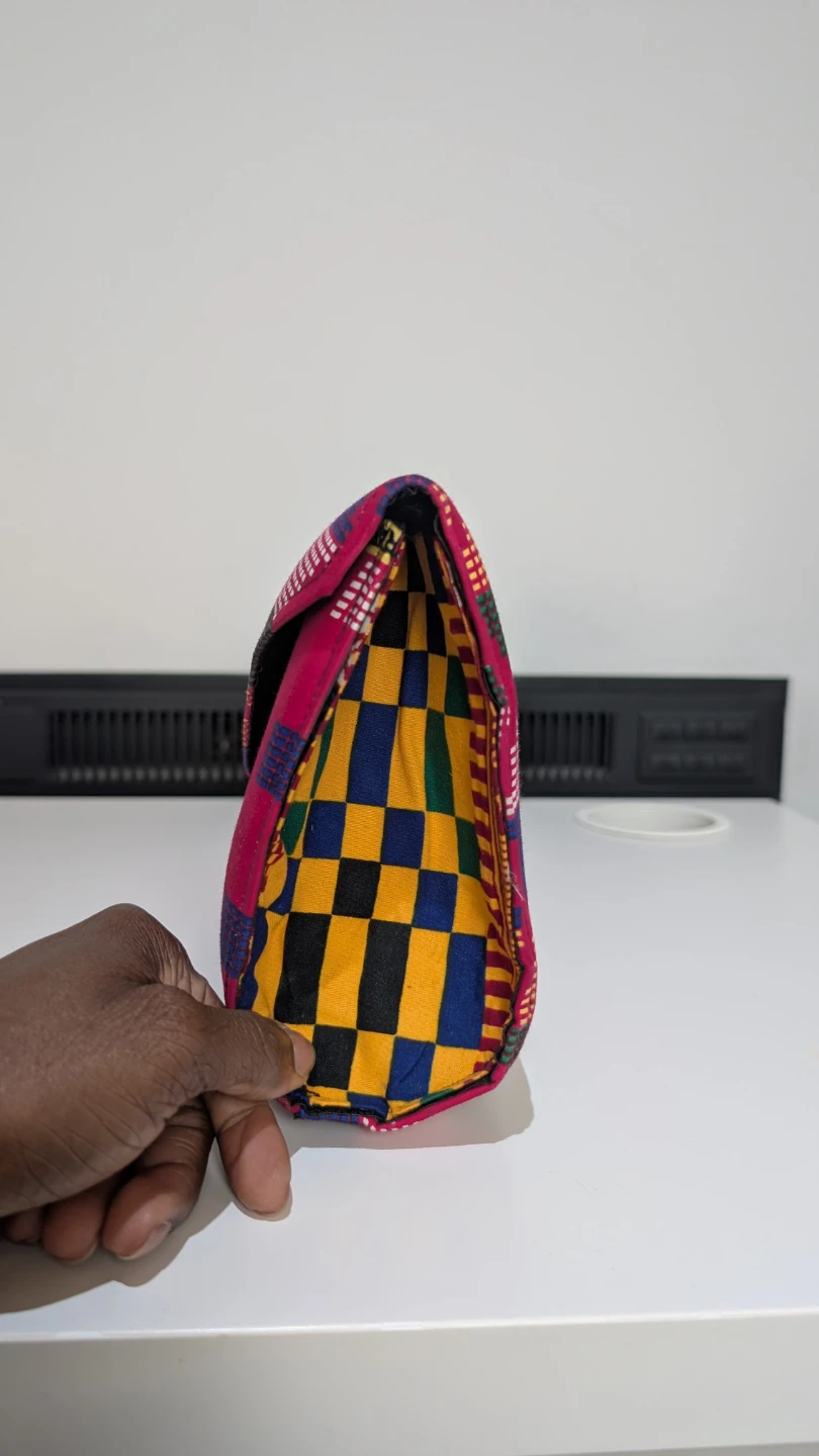 Handmade African Print Clutch Bag - photo 4