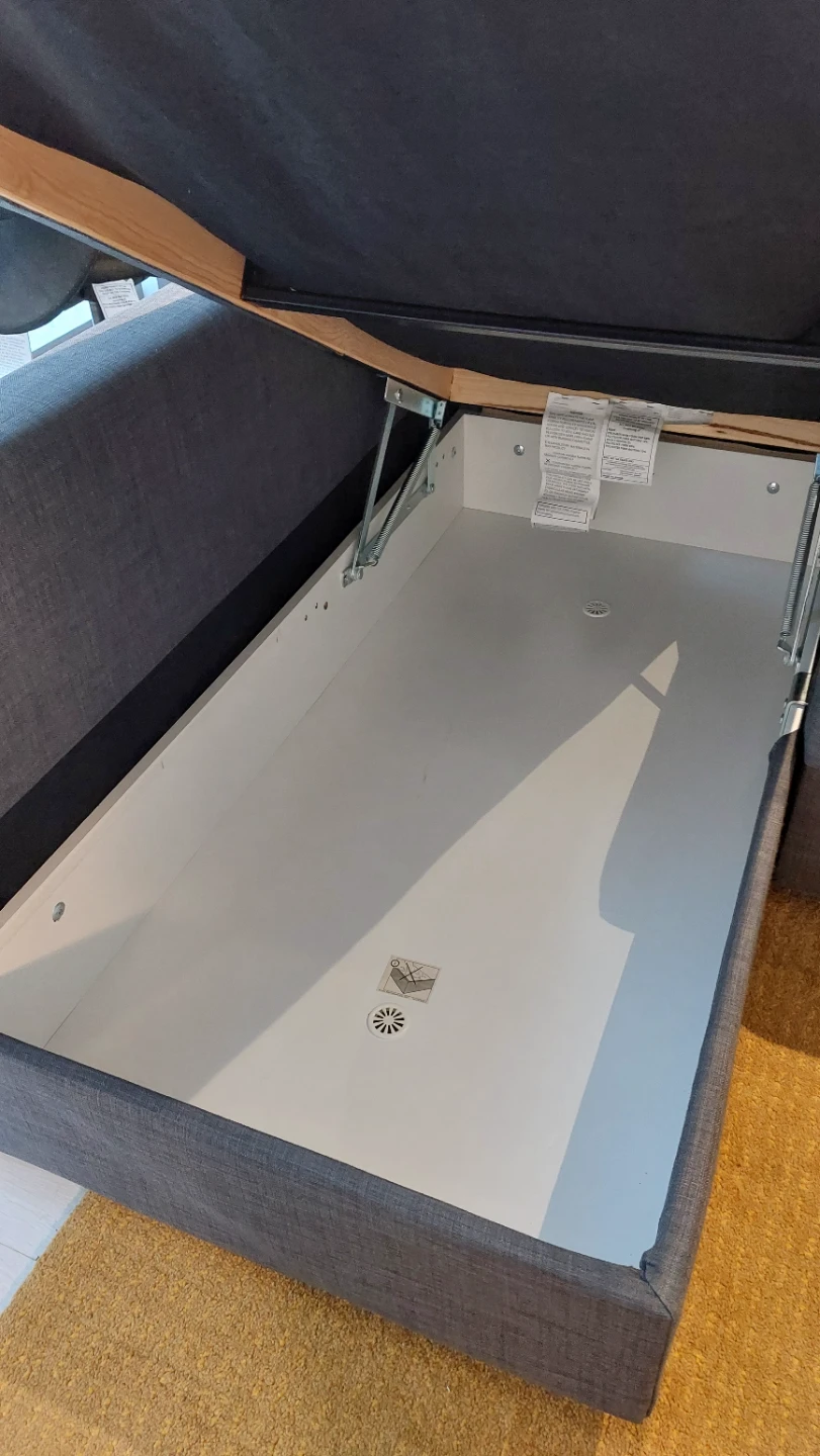 Grey Sectional Sofa-Bed with Storage - photo 4
