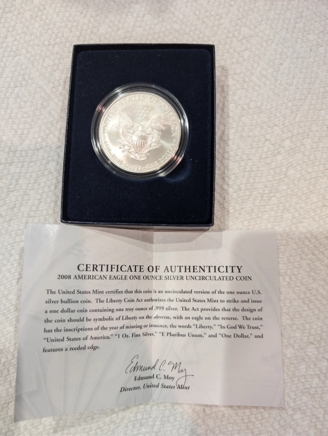 2008 American Eagle One Ounce Silver Uncirculated Coin - photo 4