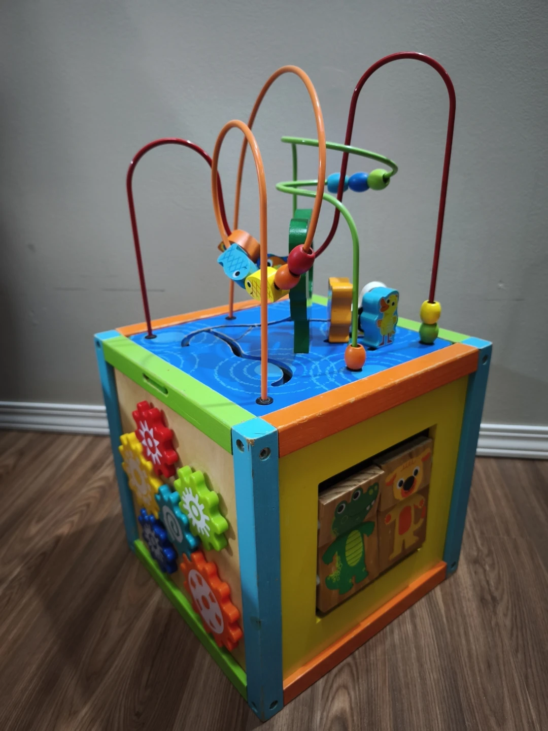 Wooden Activity Cube Toy