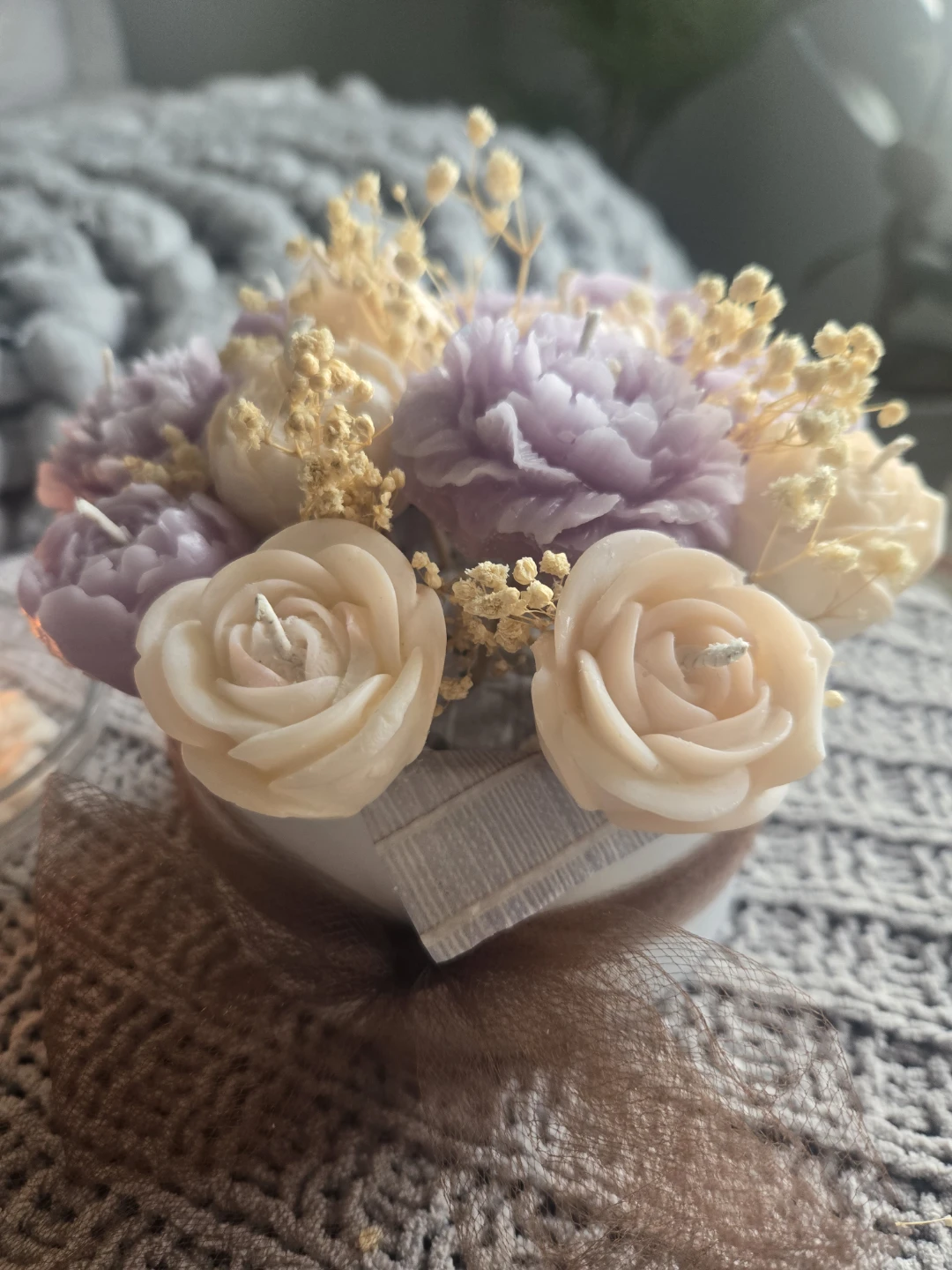 Floral Scented Candle Arrangement - photo 2