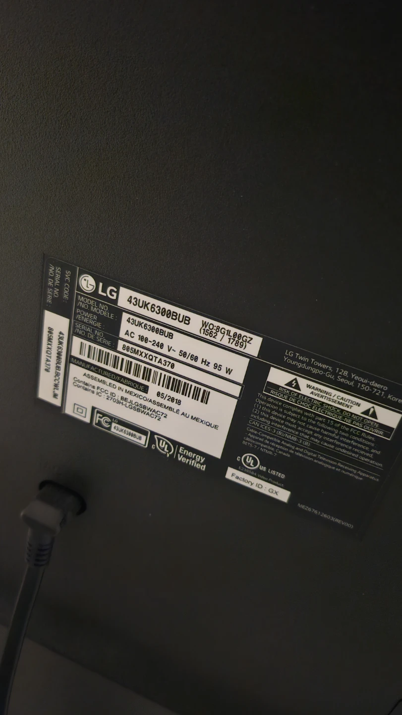 LG 43" UHD 4K TV 43UK6300BUB - photo 3
