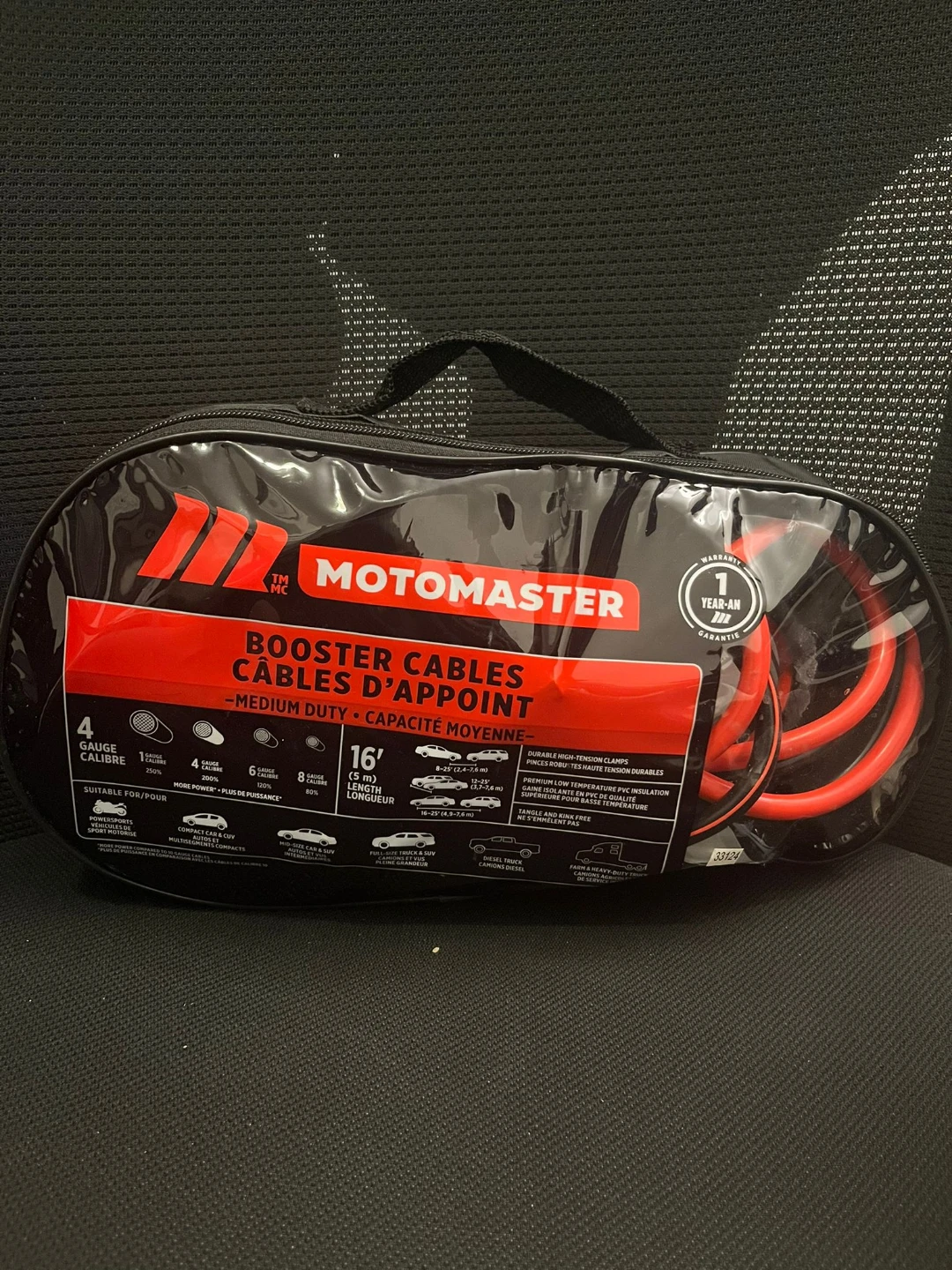 Motomaster Booster Cables - 16' Medium Duty