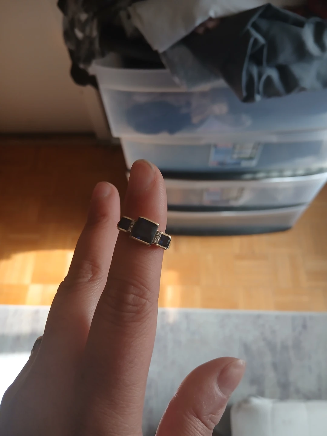 Gold Sapphire Ring - photo 2