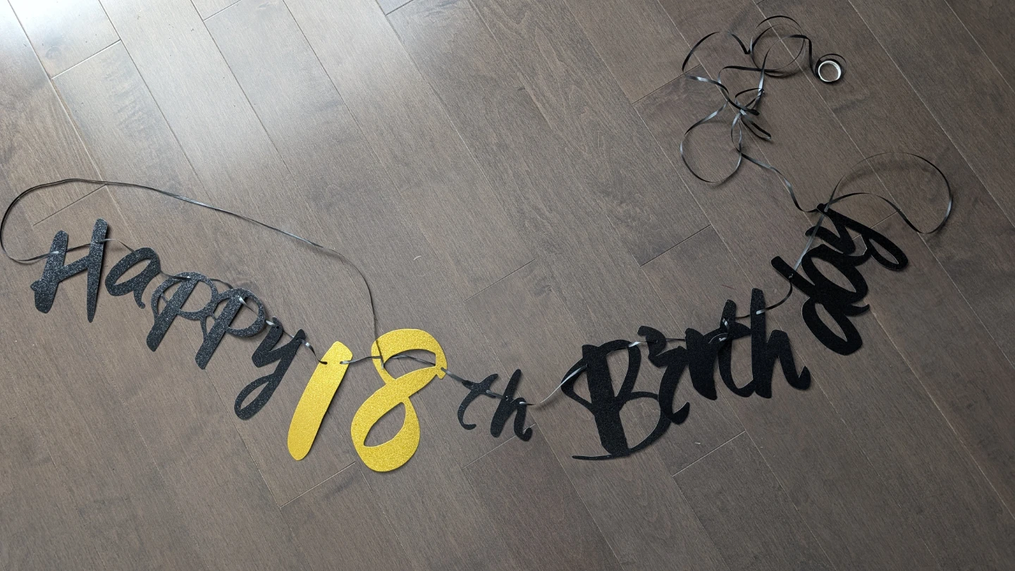 Happy 18th Birthday Banner