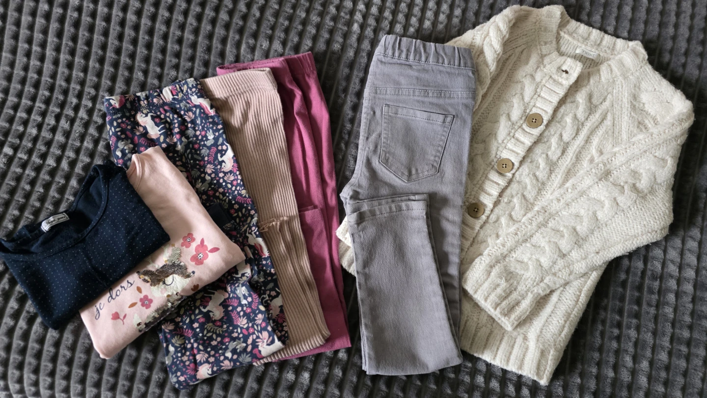 Next Cream Cable Knit Cardigan and Kids Clothes Set