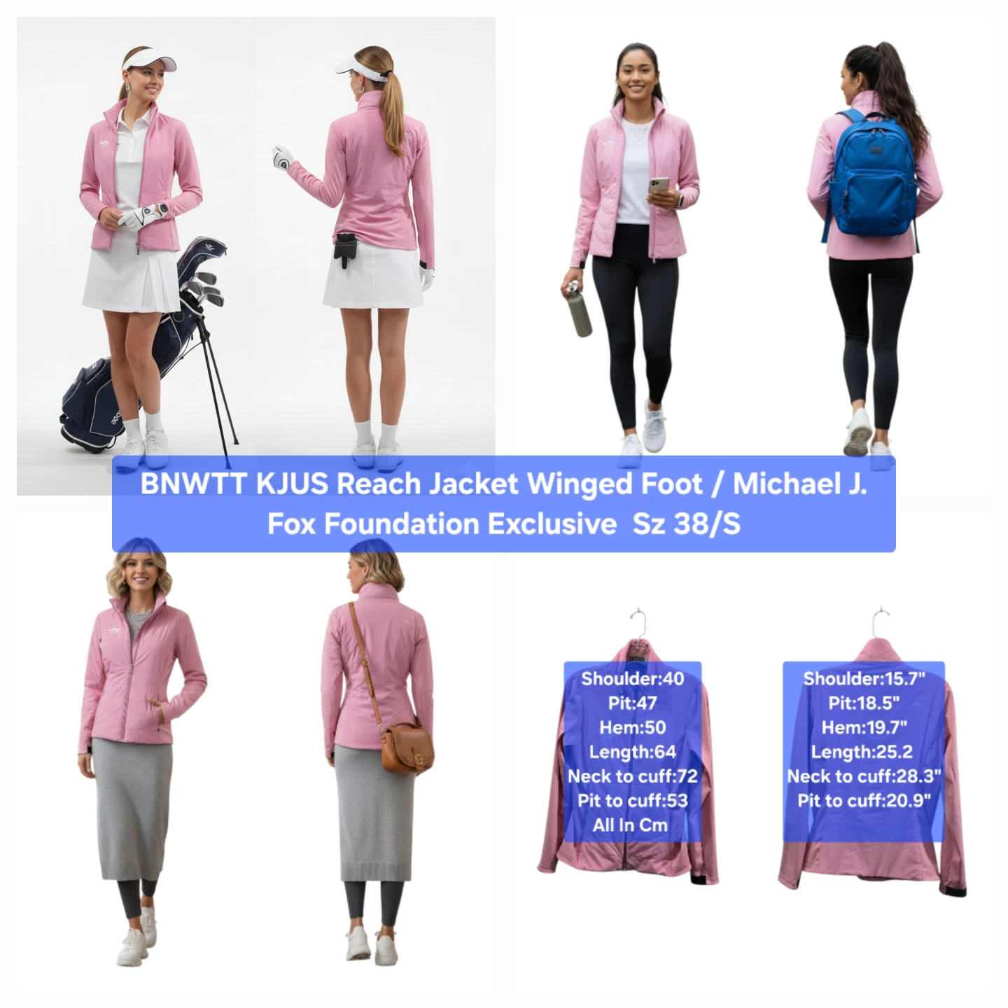 BNWTT KJUS Reach Jacket Pink Sobet Size 38 🏆