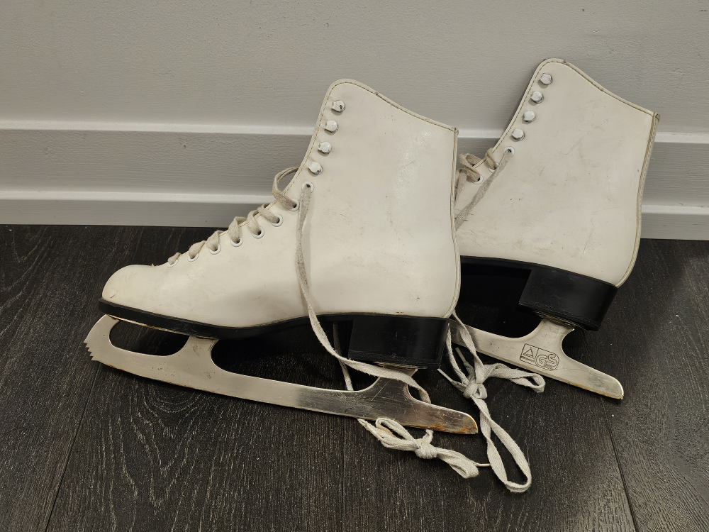 White Figure Skates - Women's Size 8