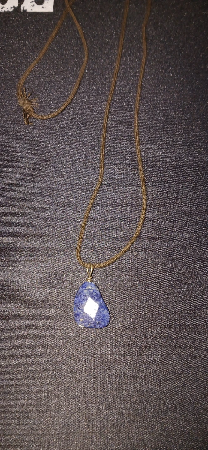 Blue Stone Pendant Necklace