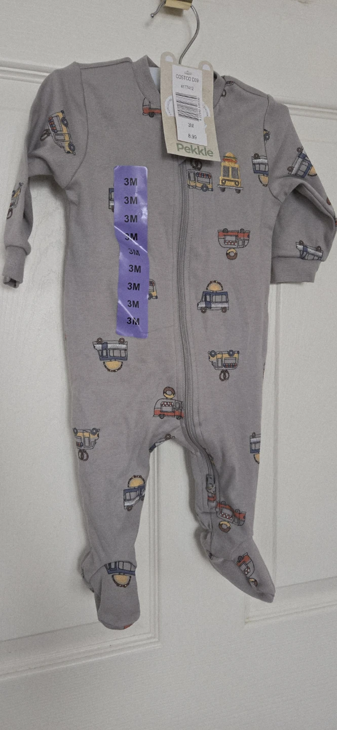 New. Pekkle Baby Sleepsuit 3M