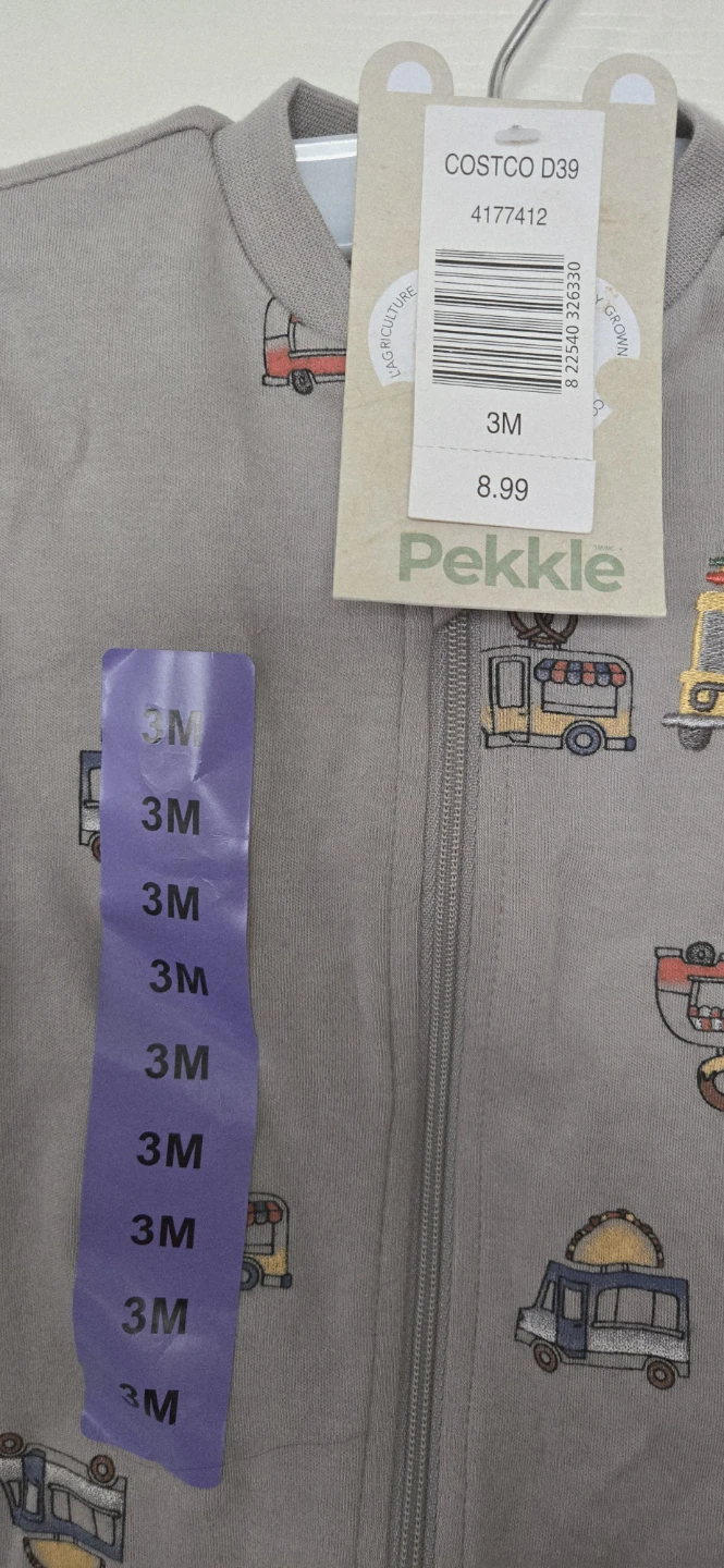 New. Pekkle Baby Sleepsuit 3M - photo 2