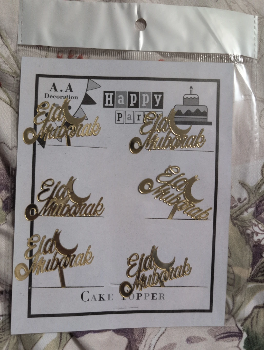 Decoration Happy Eid Mubarak Cake Toppers