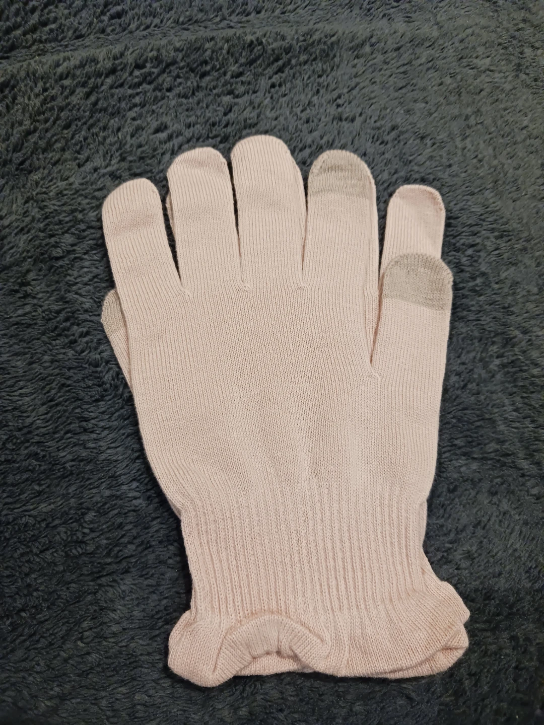 🏆Winter Light Pink Knit Touchscreen Gloves with Bows - photo 2