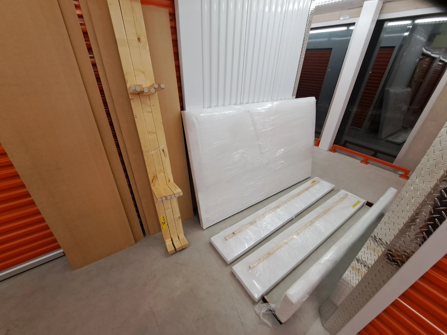 White Soft King Bed Frame - photo 3