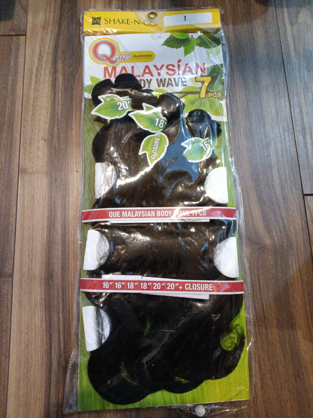 Shake-N-Go Que Mastermix Malaysian Body Wave 7 Pcs Hair
