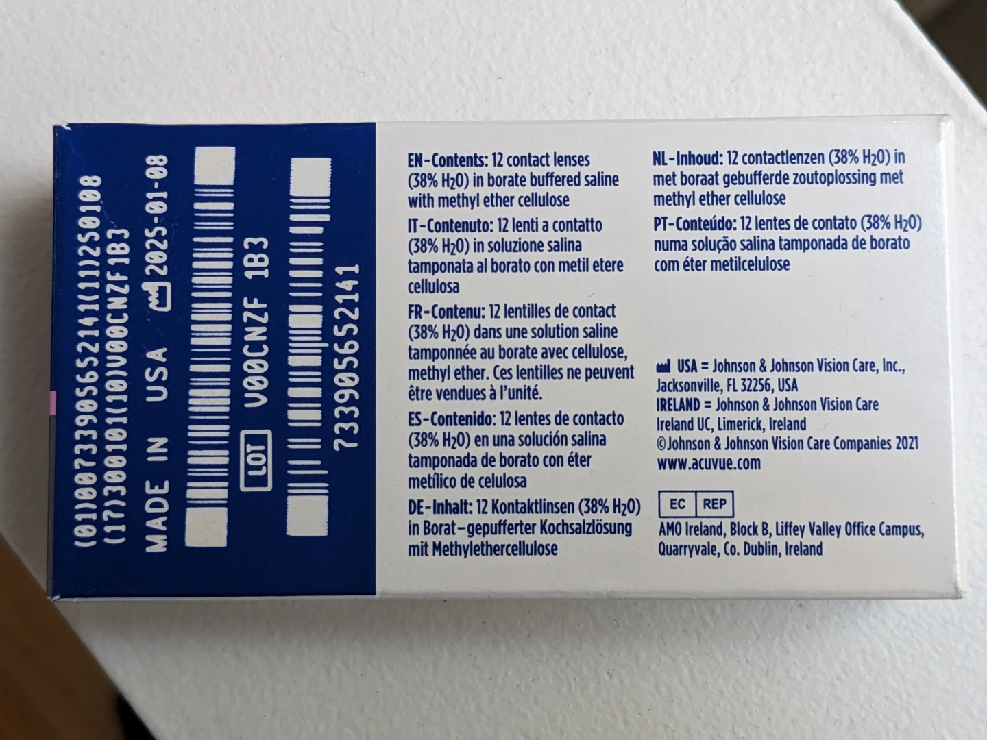 Acuvue Oasys contact lenses +4.75 - photo 3