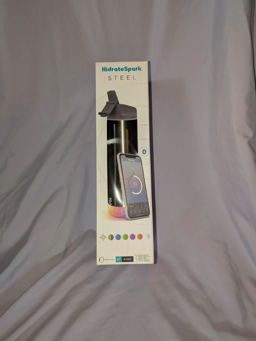NEW UNOPENED HidrateSpark STEEL Smart Water Bottle