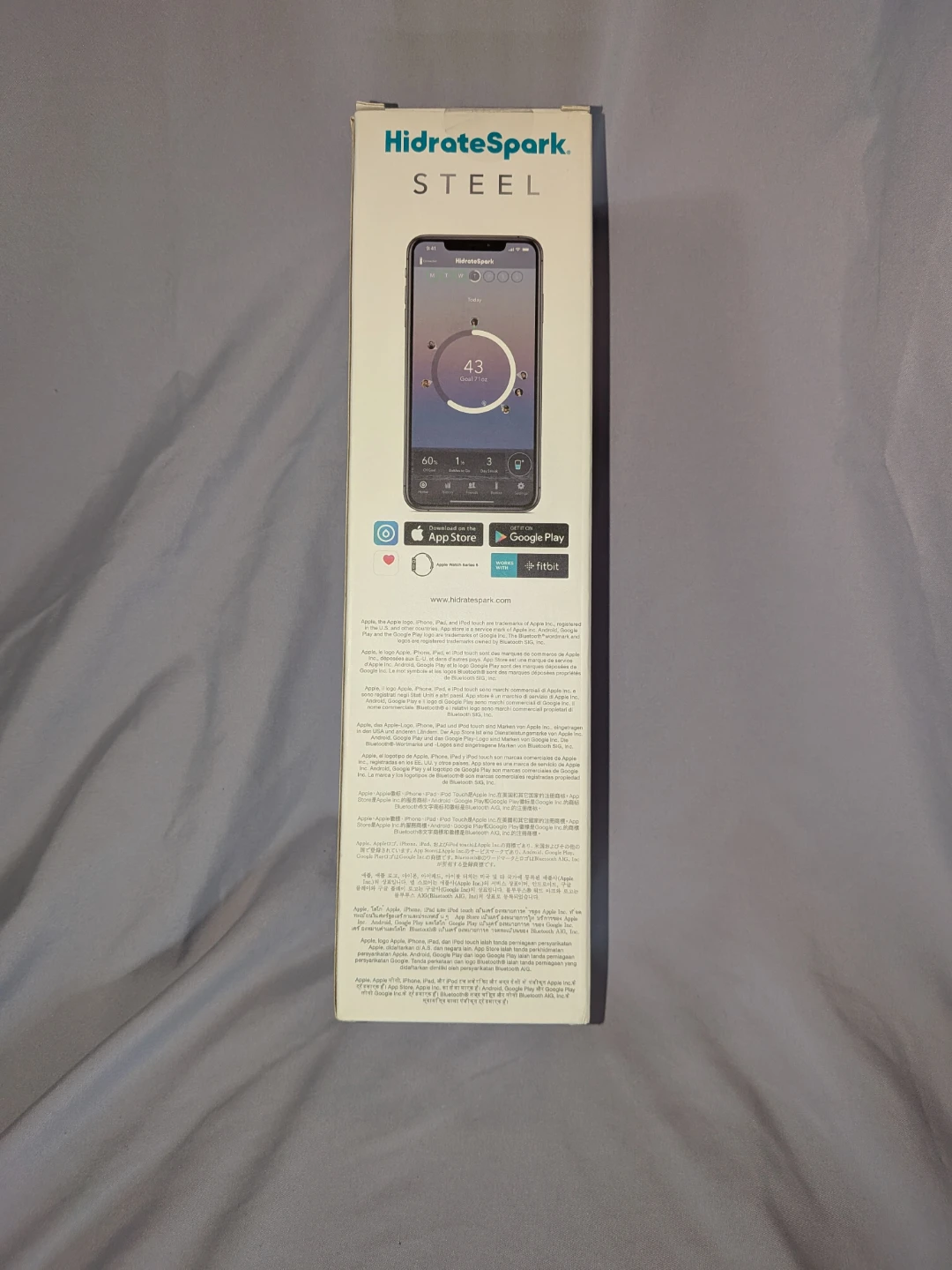 NEW UNOPENED HidrateSpark STEEL Smart Water Bottle - photo 4