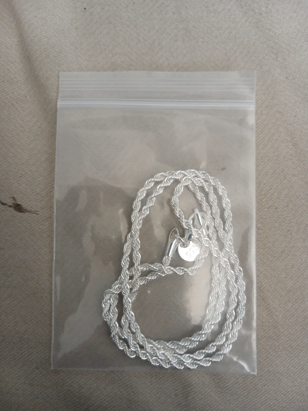 925 Silver Rope Chain Necklace - photo 3