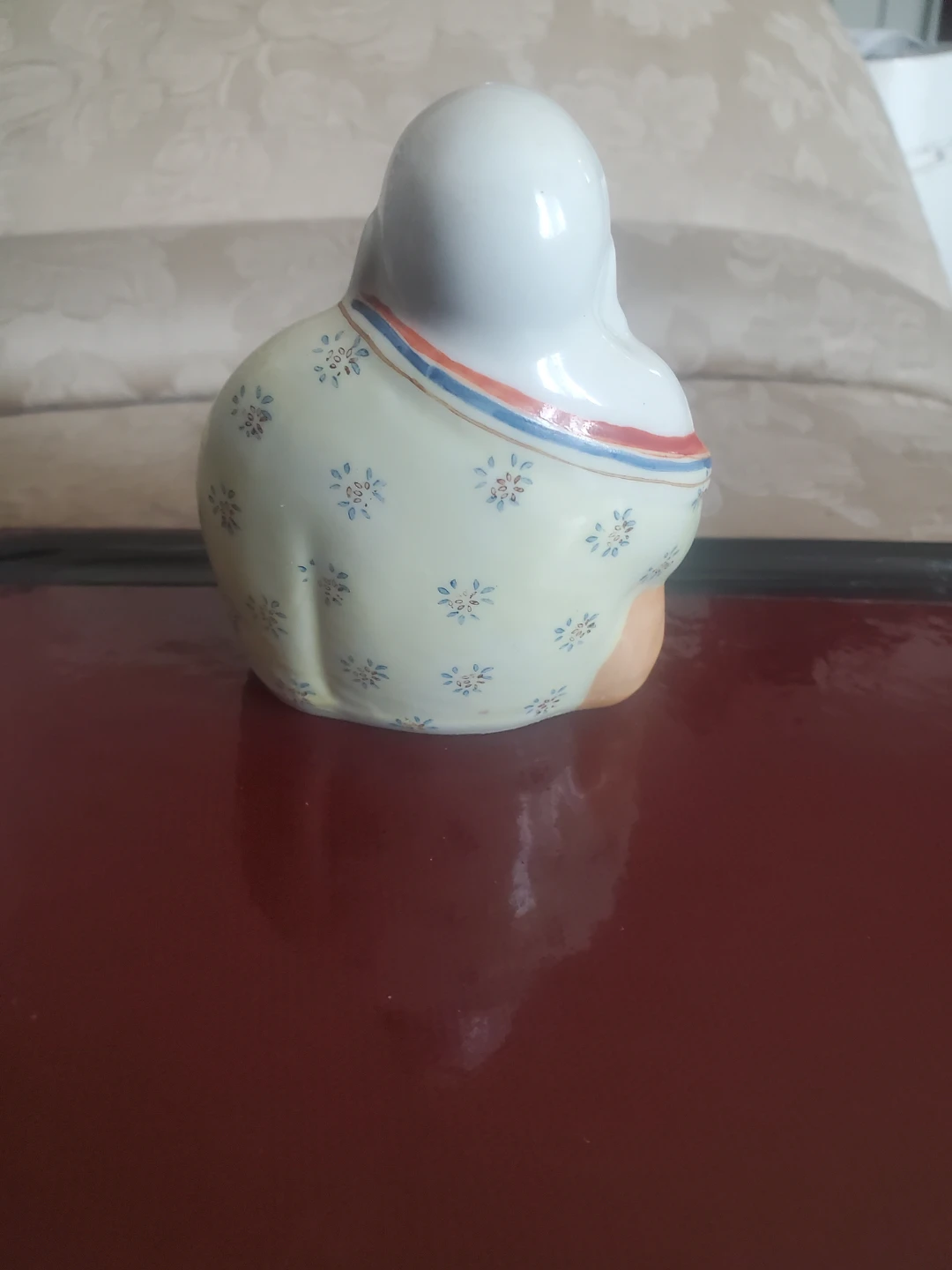 Ceramic Laughing Buddha Figurine - photo 4