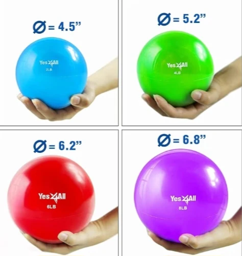 🥕  NEW!   Yes4All Toning Balls - 2lbs, Blue - photo 3