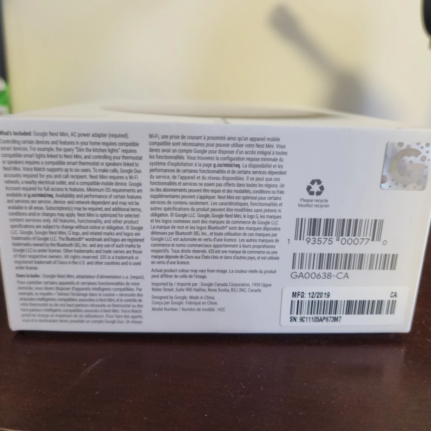 Google Nest Mini (2nd Gen) Smart Speaker - photo 5