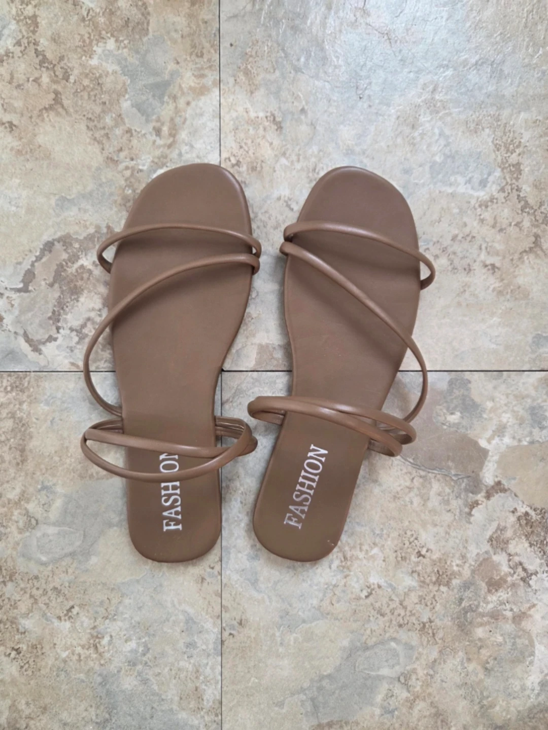 Woman's 'Fashion' Brown Sandals Size 7.5