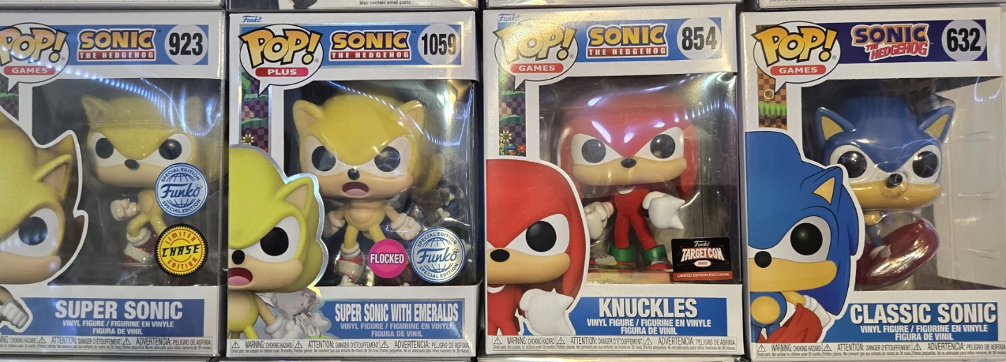 Funko Pop Sonic the Hedgehog lot