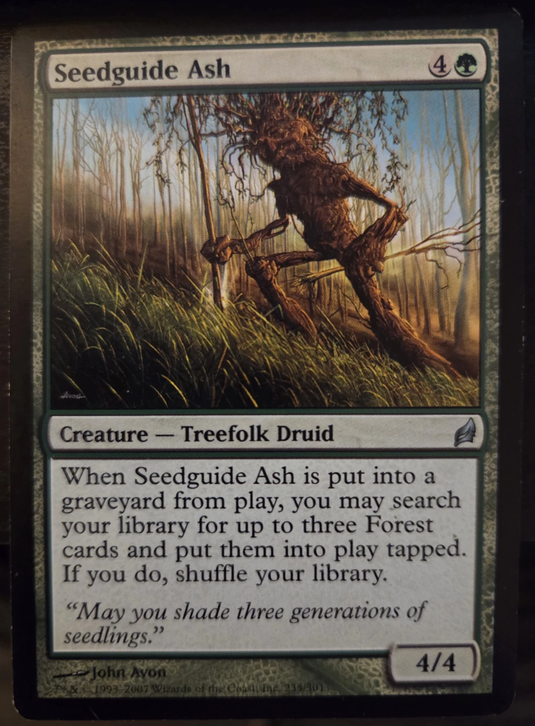Seedguide Ash Magic the Gathering Card