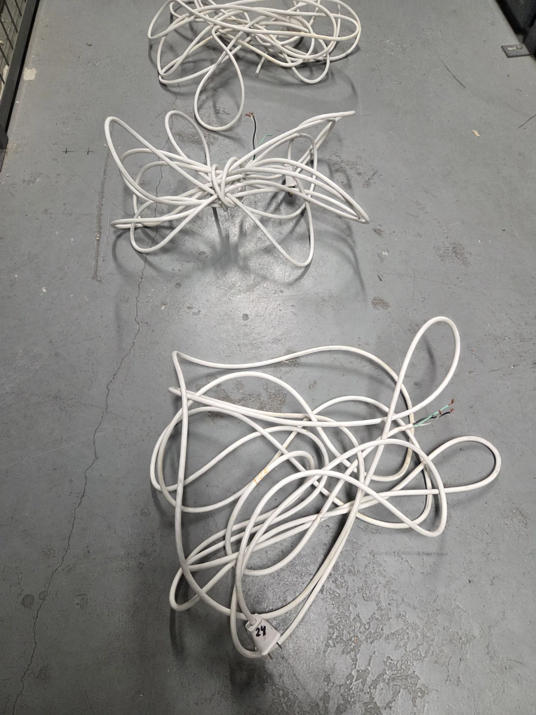3 White Extension Cords