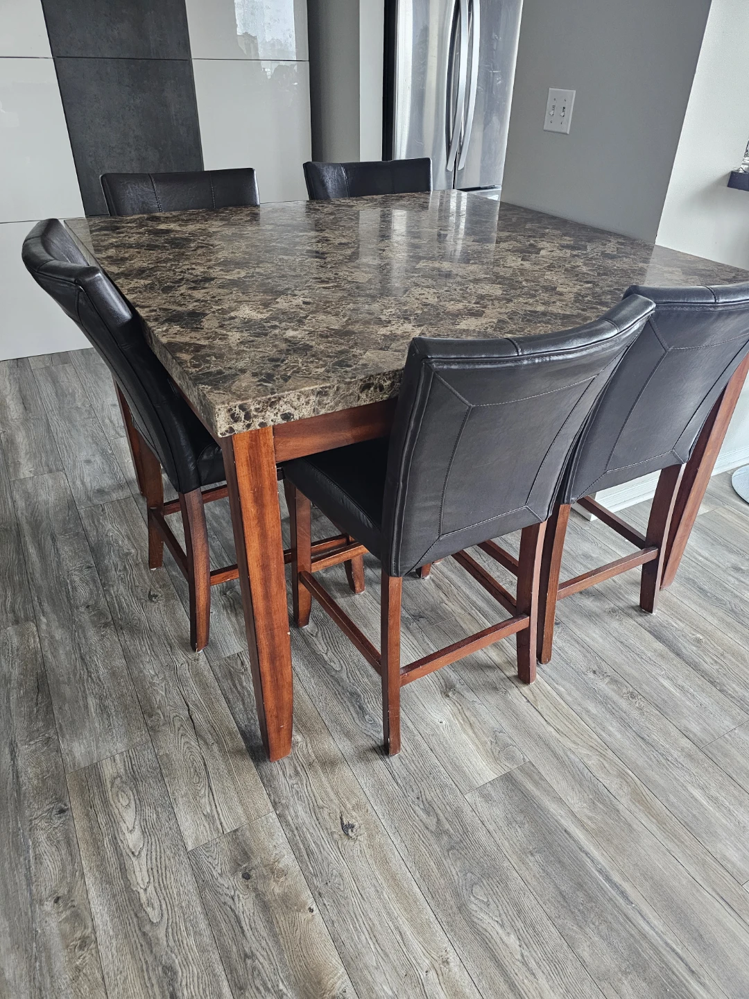 Dining table with chairs