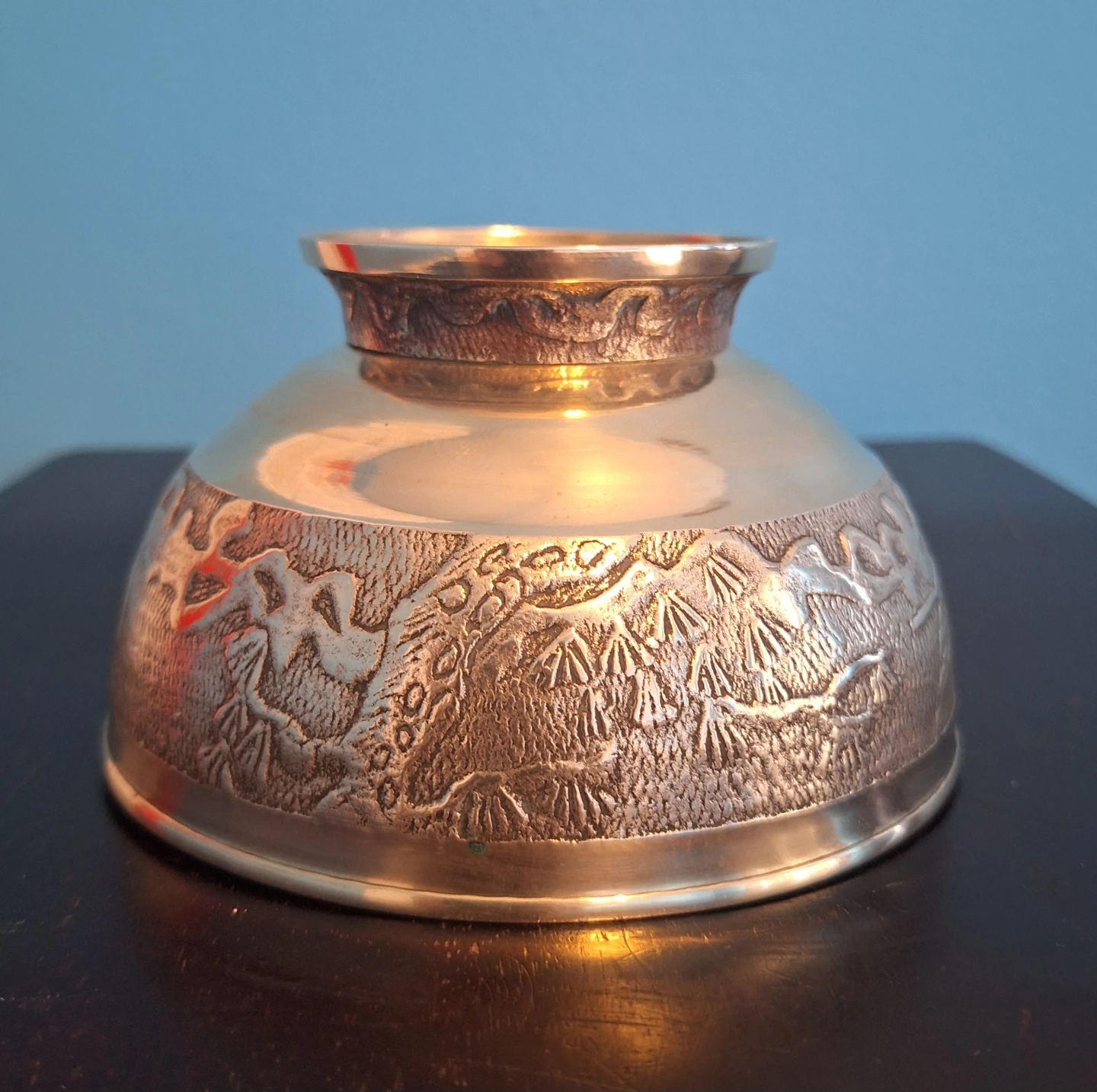 Antique Asian Decorative Brassl Bowl - photo 3