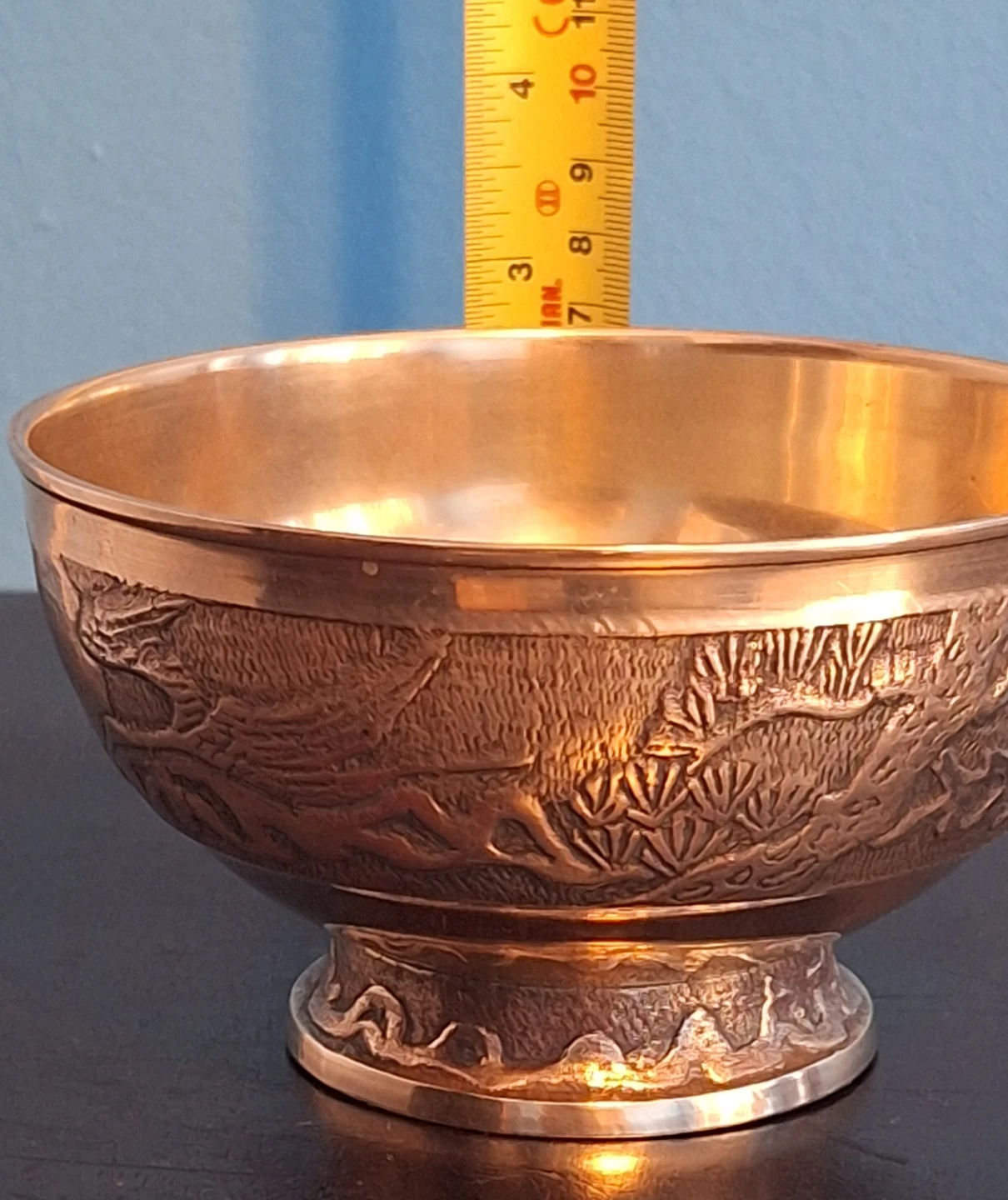 Antique Asian Decorative Brassl Bowl - photo 4