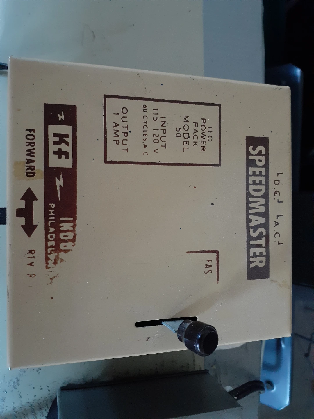 HO Speedmaster Power Pack Model 50 Train Transformer