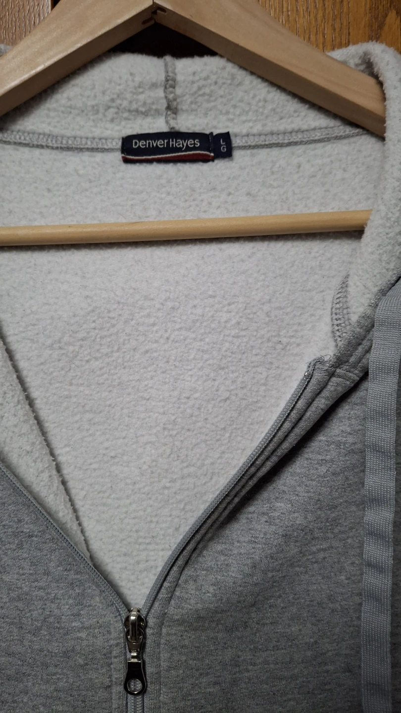 Denver Hayes Grey Zip-Up Hoodie - Large - photo 2