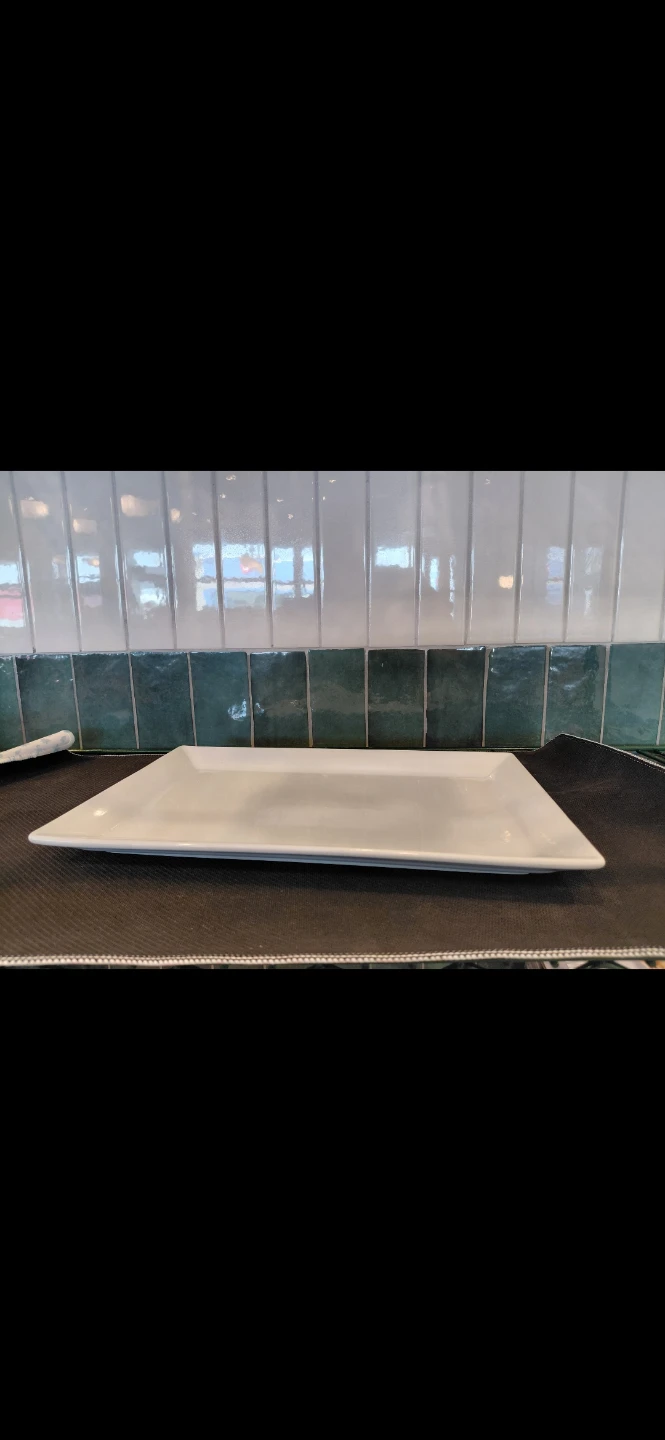 Libbey World Tableware Slate Rectangle Plates 12” x 6