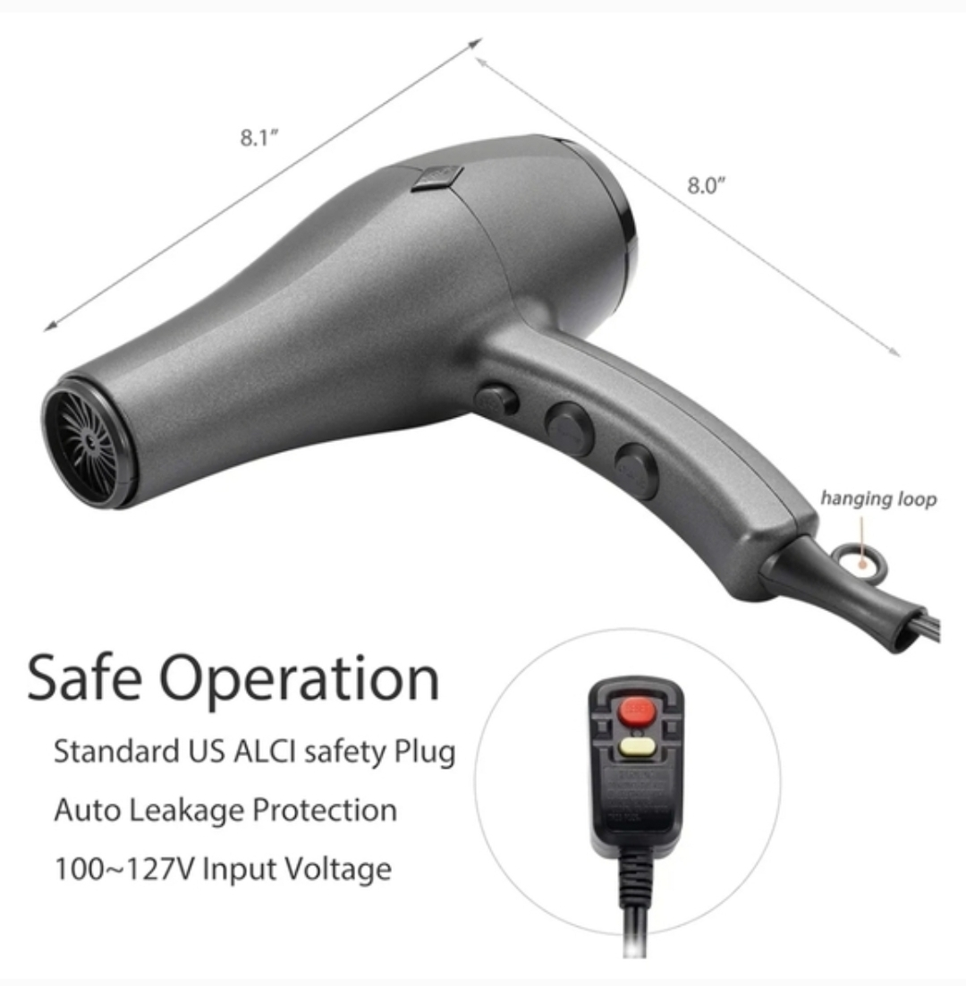 NITION Turbo Power Hair Dryer with Attachments - photo 4