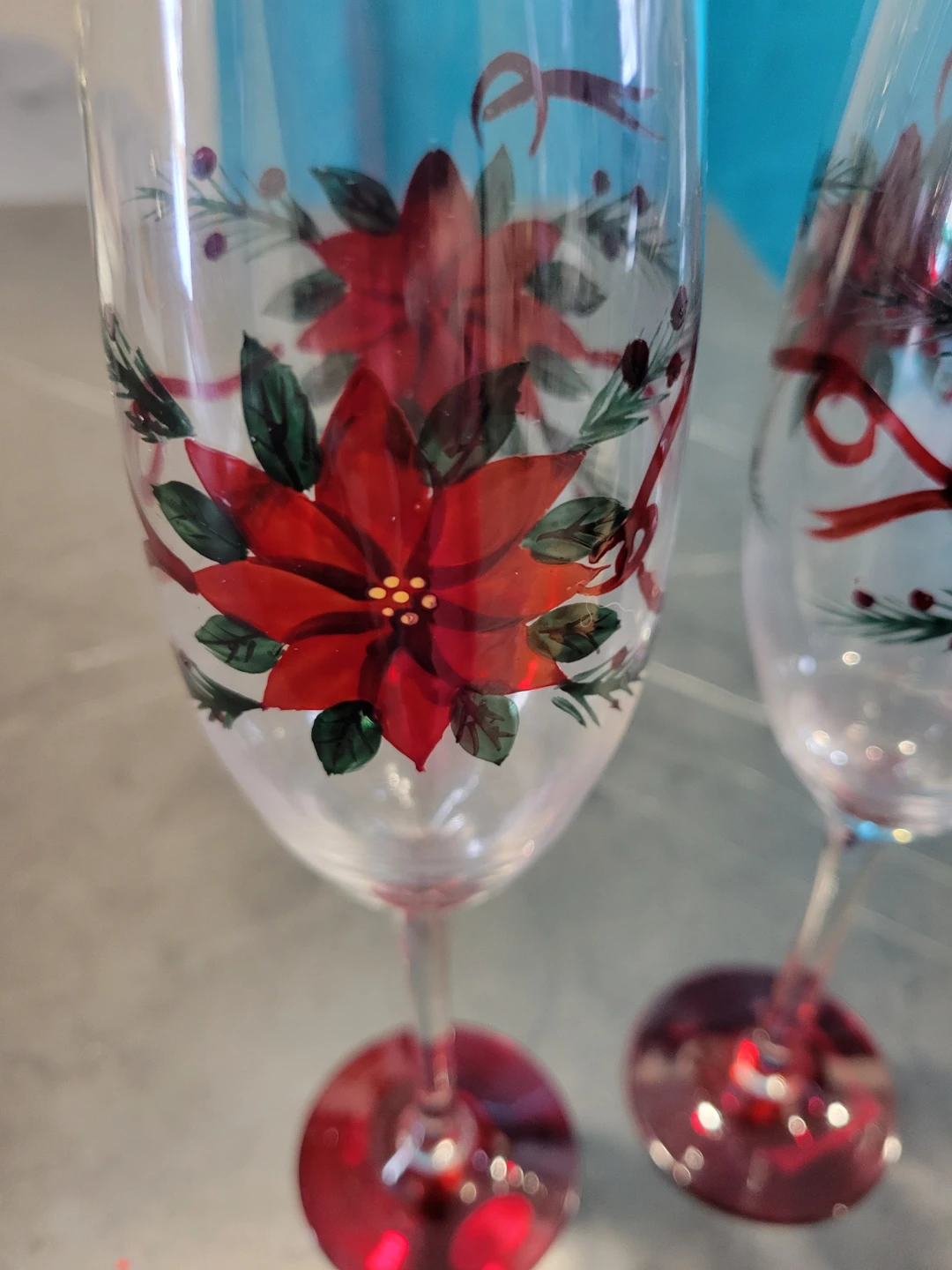 2 Beautiful Champagne Flutes - photo 3