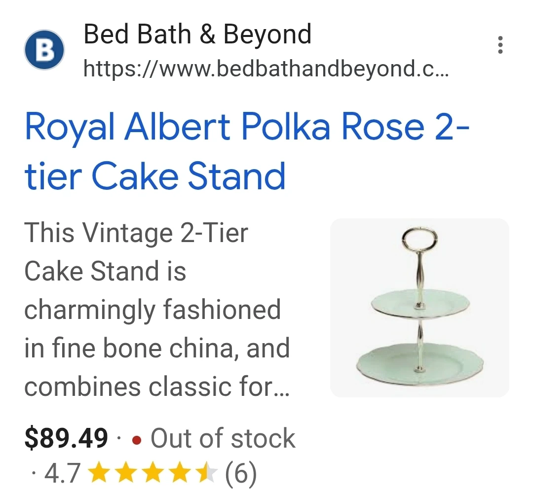 Royal Albert Polka Rose 2-Tier Cake Stand - photo 5