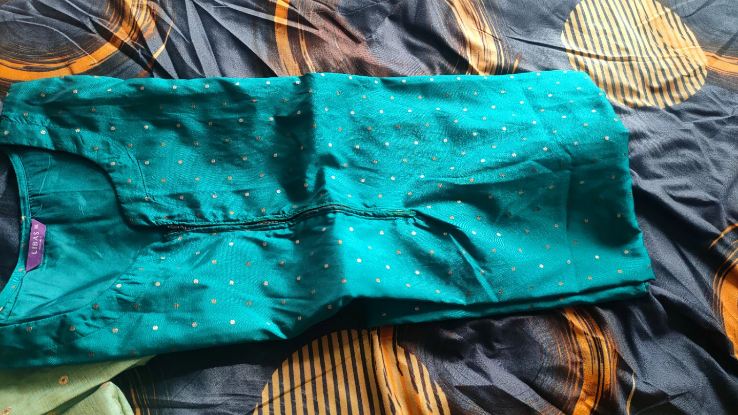 Libas Teal & Green Sequin Kurti Set - photo 2