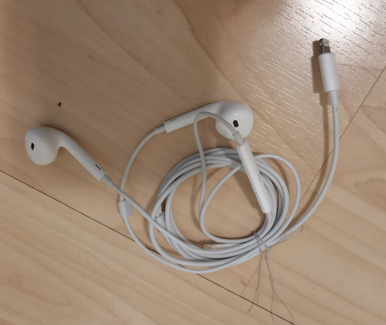 White Apple EarPods with Lightning Connector